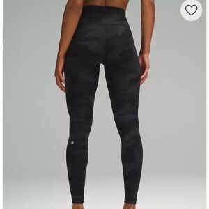 Lululemon Athletica Black Camo Leggings
